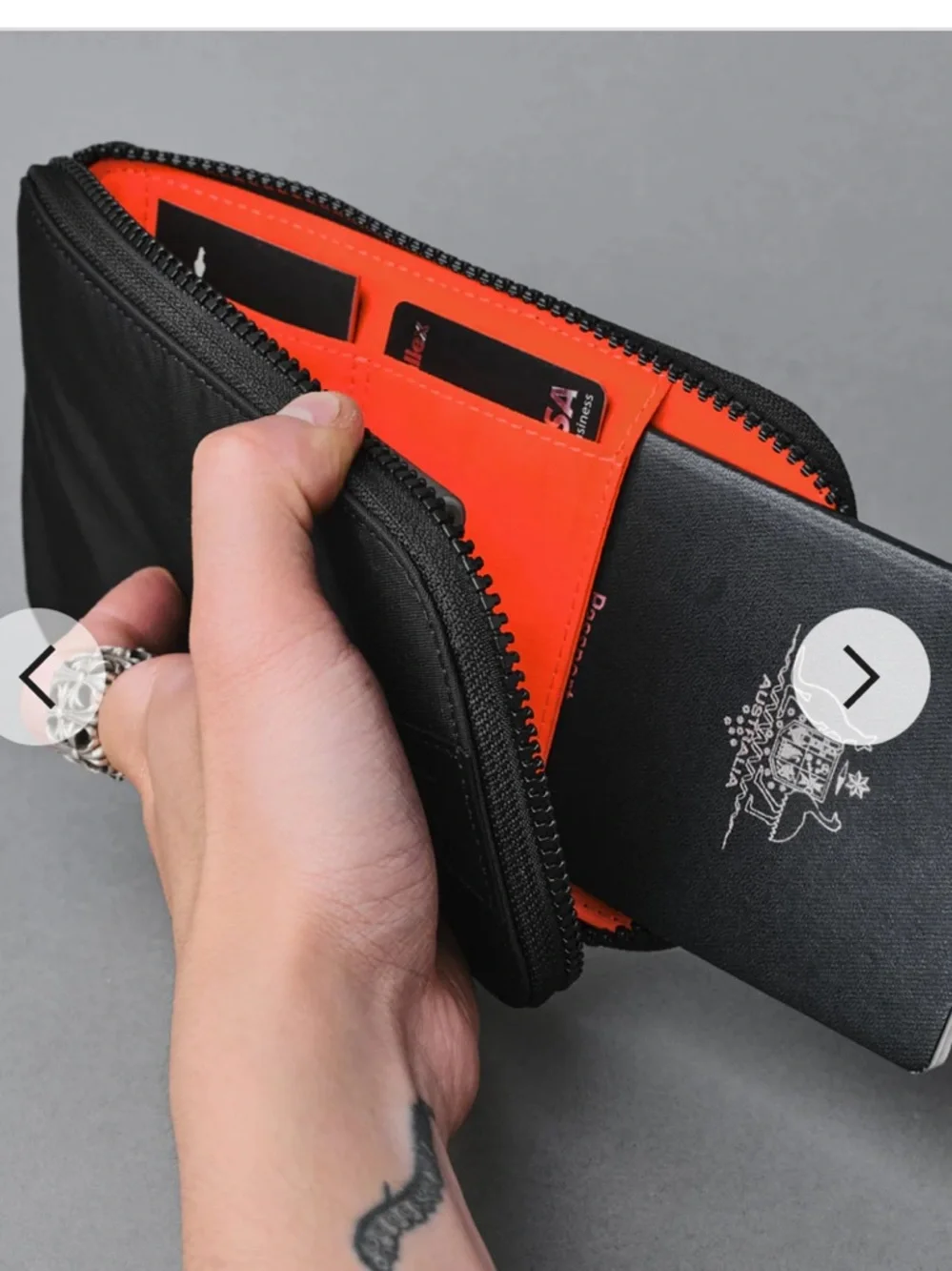 NWT ALPAKA TRAVEL ZIP WALLET - A4